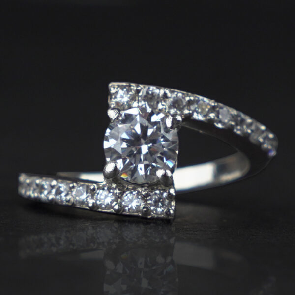 925 Silver Moissanite Ring