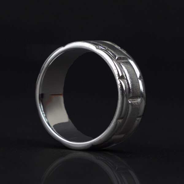 Silver Bricks Ring