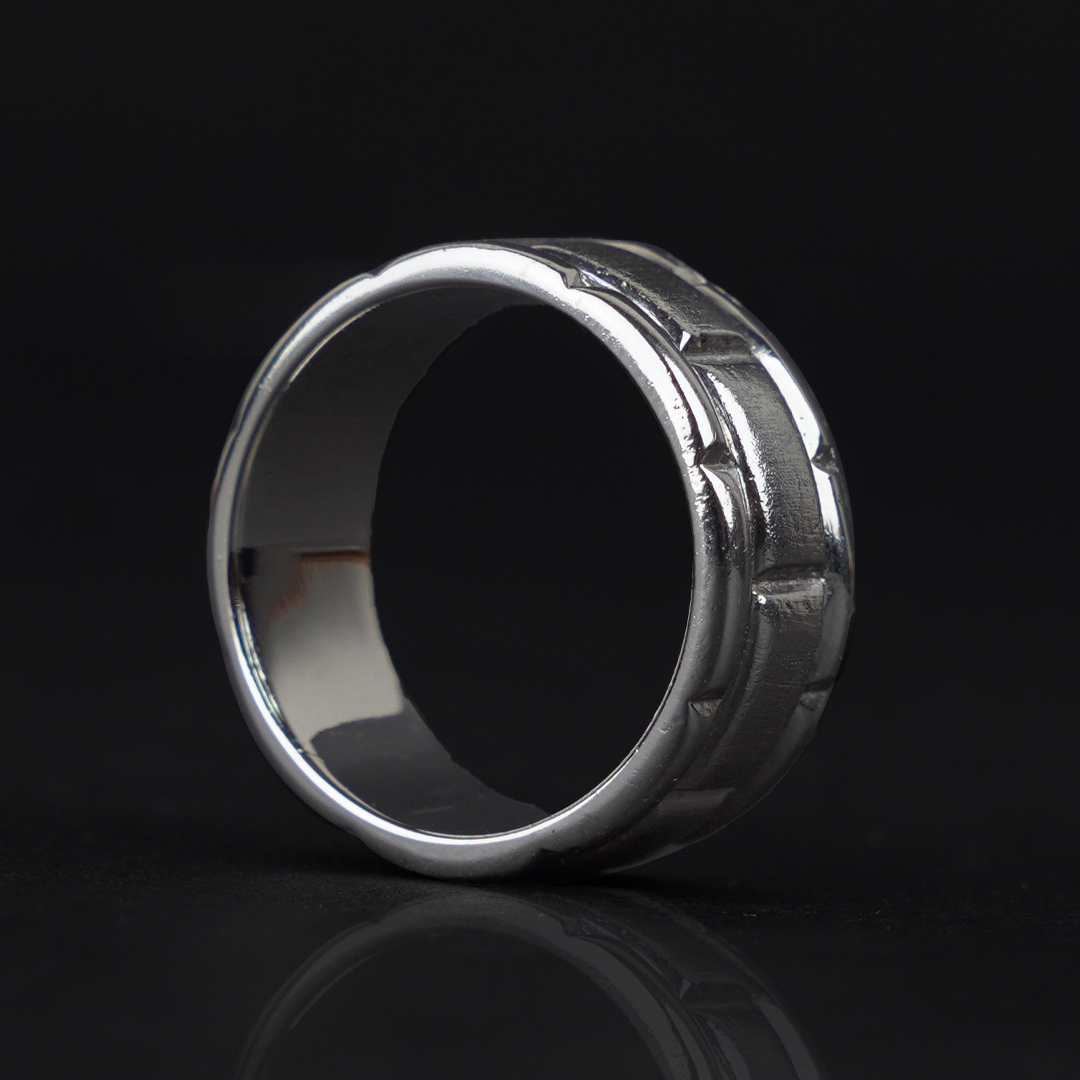 Silver Bricks Ring